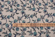 Pushp Varsha Botanical Pure Linen Upholstery Fabric