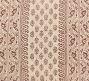 Bagh Buta Chocolate Hand Printed Heavyweight Linen Fabric