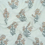 Noor Indian Block Printed Viscose Linen Boho Sofa Fabric