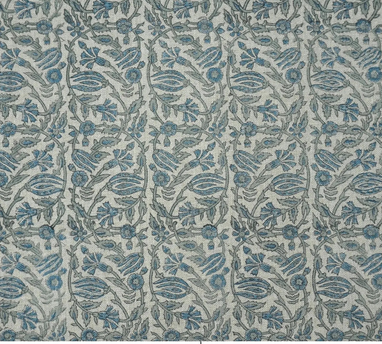 Jaipur Handicraft Manjusha Slate Blue Floral Linen Fabric