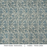 Jaipur Handicraft Manjusha Slate Blue Floral Linen Fabric