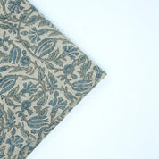 Jaipur Handicraft Manjusha Slate Blue Floral Linen Fabric