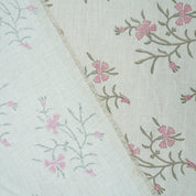 Jaipur Handicraft Vidhya Block Print Linen Blend Fabric