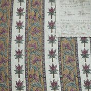 Block Print Thick Pure Linen Bedroom Decor Fabric || Lakshmi