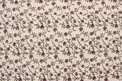 Handmade Floral Vine Duck Canvas Upholstery Fabric - Pushp Varsha