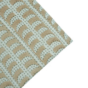 Garud Hand Block Print Linen Blend Fabric | By the Yard