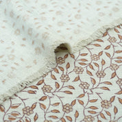 Artisan Made Gargi Block Print Linen Blend Decor Fabric