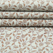 Artisan Made Gargi Block Print Linen Blend Decor Fabric