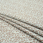 Artisan Made Gargi Block Print Linen Blend Decor Fabric