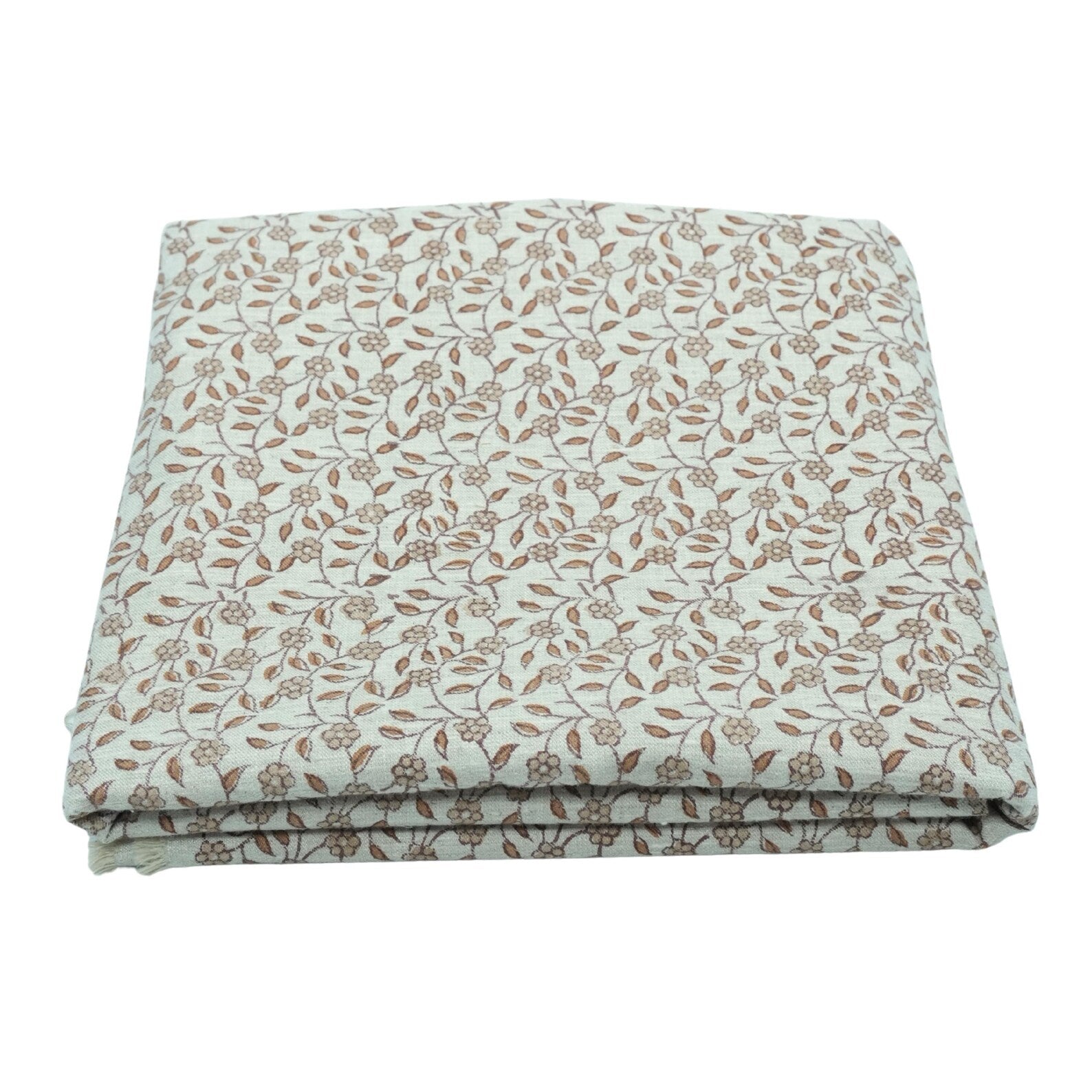 Artisan Made Gargi Block Print Linen Blend Decor Fabric