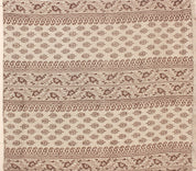 Bagh Buta Chocolate Hand Printed Heavyweight Linen Fabric