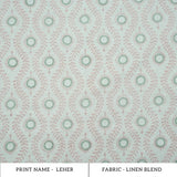 Block Print Lehar Wave Blush Pink Linen Textiles Fabric
