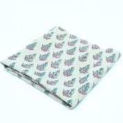 Hand Block Print Pure Linen Boho Decor Fabric - Kanak Buti