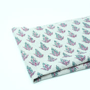 Hand Block Print Pure Linen Boho Decor Fabric - Kanak Buti