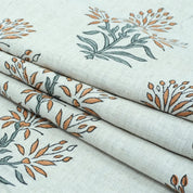 Noor Indian Block Printed Viscose Linen Boho Sofa Fabric