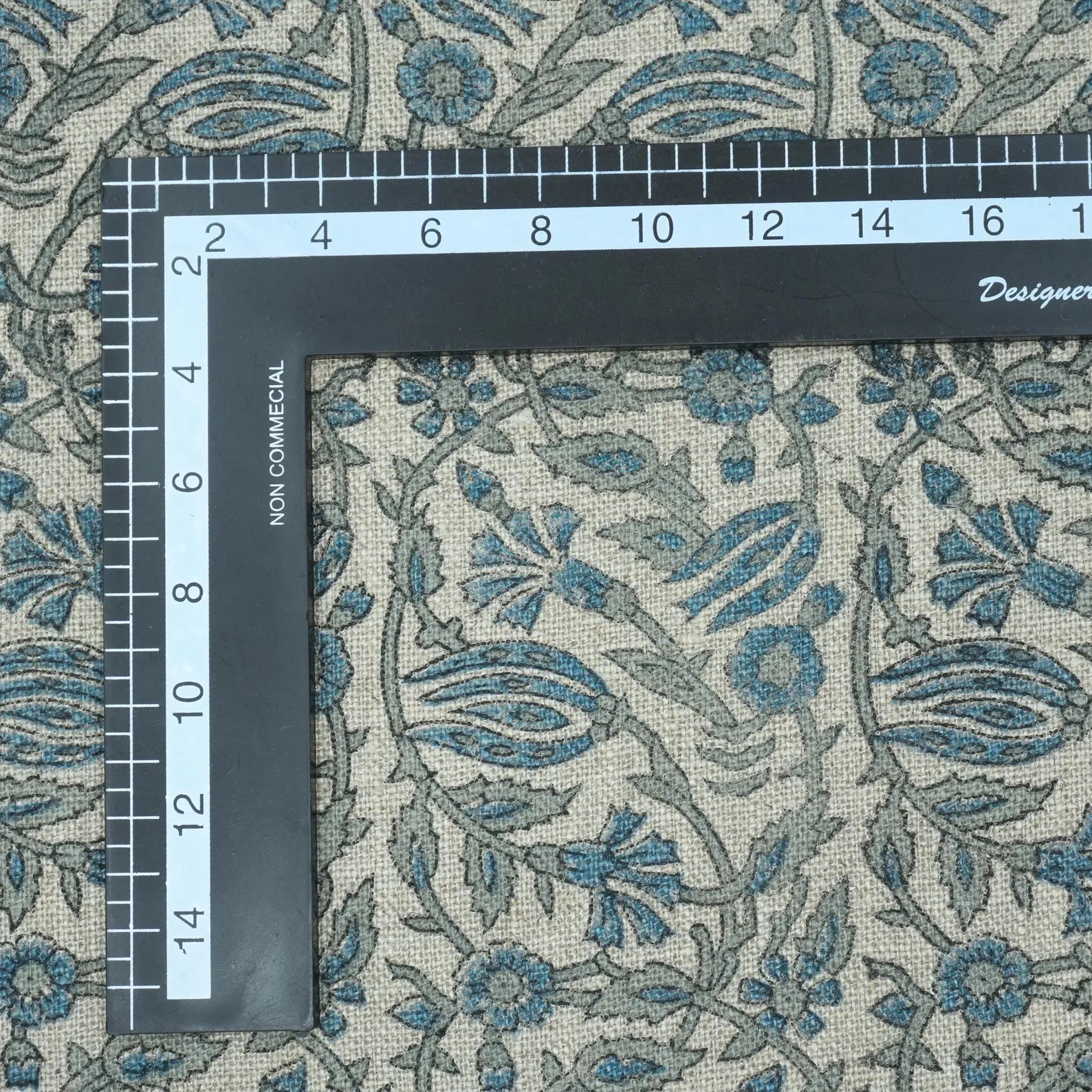 Jaipur Handicraft Manjusha Slate Blue Floral Linen Fabric