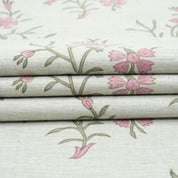 Jaipur Handicraft Vidhya Block Print Linen Blend Fabric