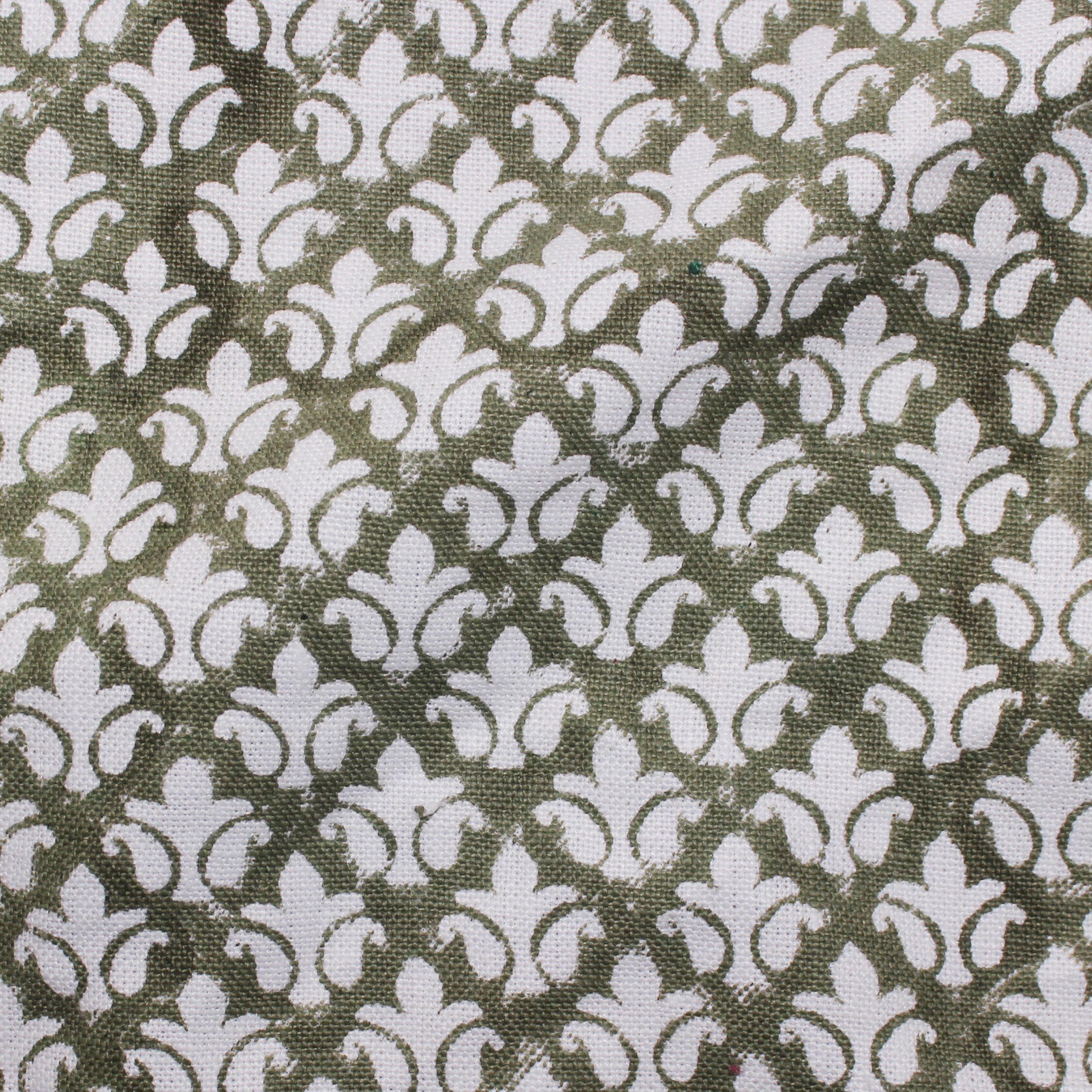 Block Print Linen Fabric,Heavy Offwhite Linen,Natural Hand Loom Fabric,Fabric By The Yard