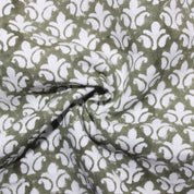 Block Print Linen Fabric,Heavy Offwhite Linen,Natural Hand Loom Fabric,Fabric By The Yard