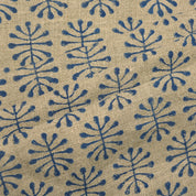 Block Print Linen Fabric, Neela Jugnu  Thick Linen Fabric  Block Print Fabric In Summers Upholstery, Cushion Cover,Sofa/Chair Cover,Farmhouse