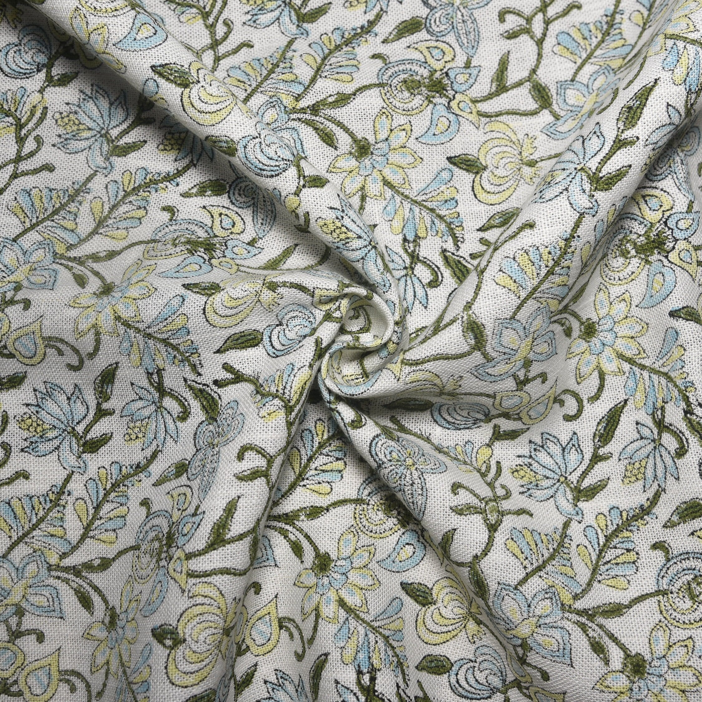 Jamnotri Thick Linen  Most Popular Block Print Fabric In Summers  Best For Upholstery,Cushion Cover,Sofa/Chair Cover And Other Crafts
