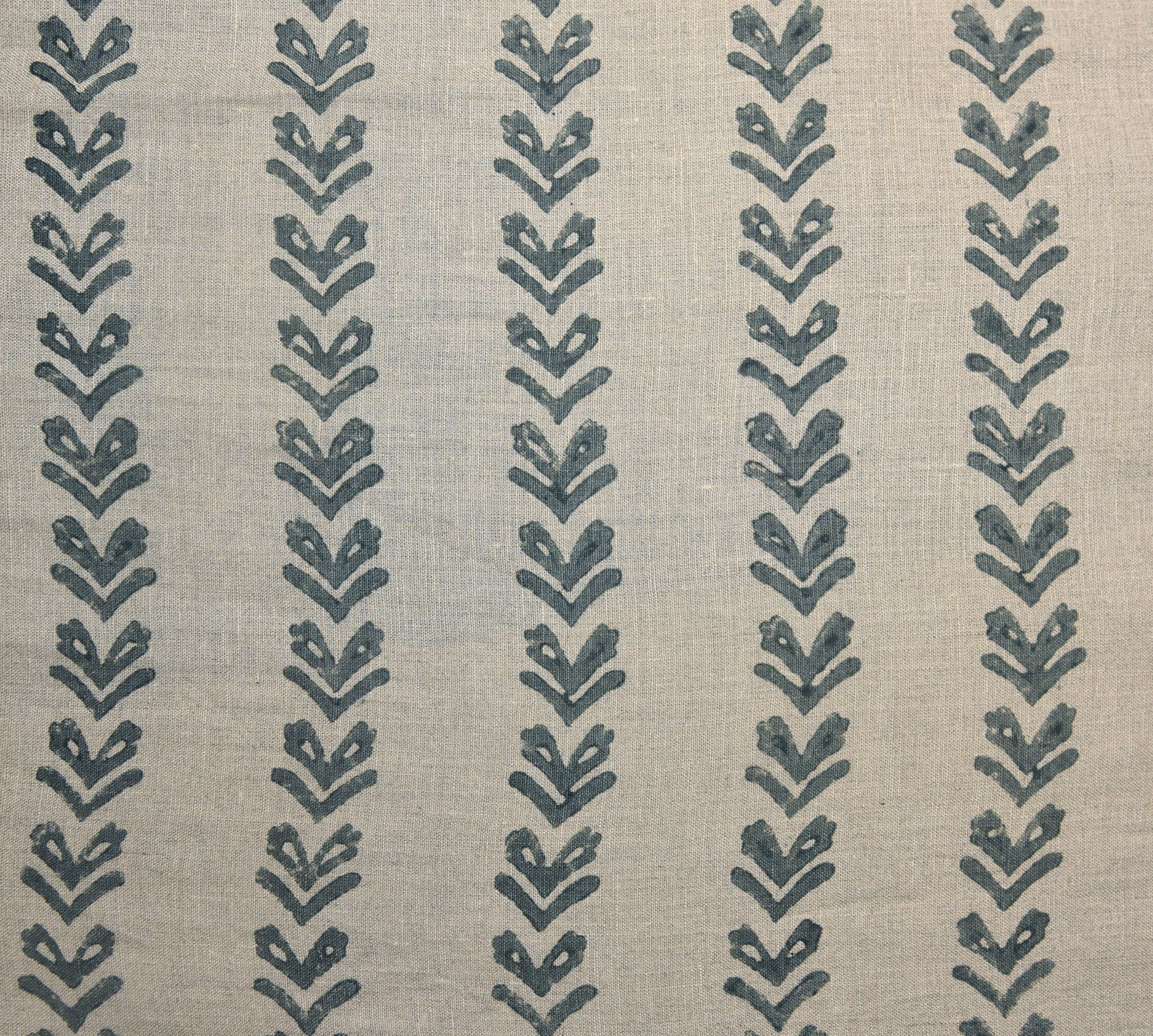 Block Print Linen Fabric, Tribal Arrow Pattern Linen Fabric, Hand Block Print Fabric, Indian Fabric, Linen Fabric By Yard, Block Printed Linen Home Decor Upholstery