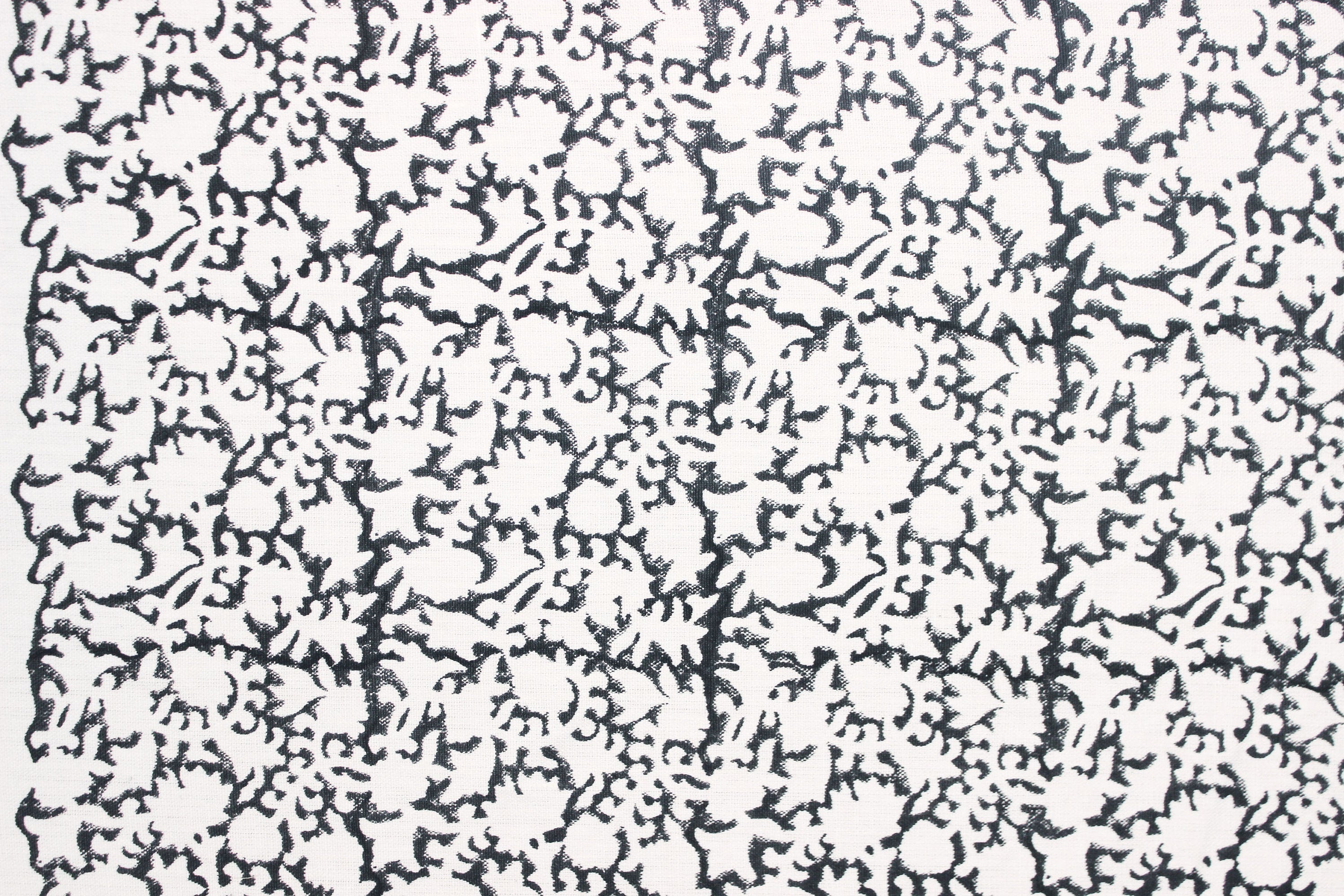 Block Print Linen Fabric, Kiskindha  Handblock Fabric, Block Print Linen Fabric By The Yard, Heavy Linen, Designer Cushion Cover Fabric