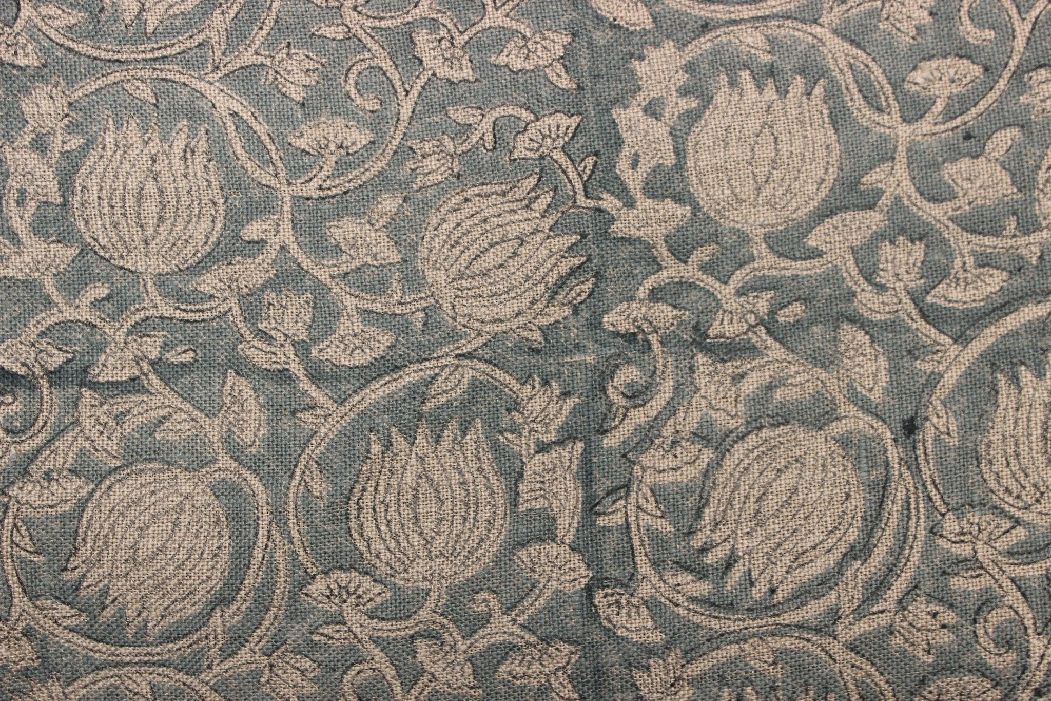 6 Kamal Unique Block Print Patterned Linen Flax Fabric  Decorative Fabric By The Yard  Pillow Cases & Cushion Cover