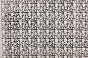 Block Print Linen Fabric, Midnight Gudhal  Handmade Floral Art Block Print Fabric, Indian Fabric, Fabrics By The Yard