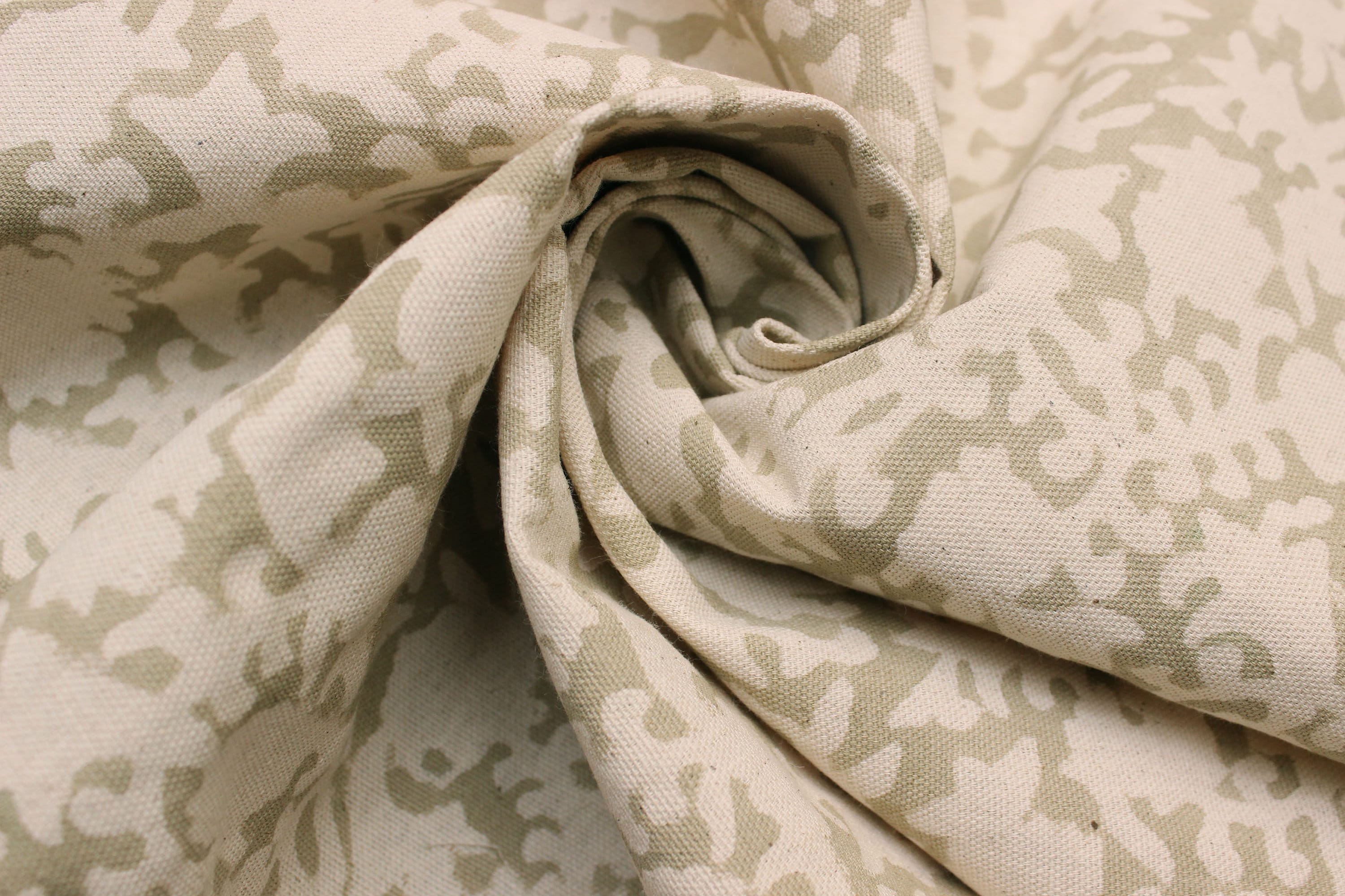 Gaia  Handmade Block Print Fabric, Heavy Upholstery Linen, Designer Pillow Fabric, Floral Print Fabric, Home & Farmhouse Decors