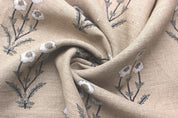 Amitabh  Block Print Thick Linen Fabric  Printed Linen Fabric By The Yard  Best For Upholstery, Cushion Cover, Sofa/Chair Cover