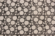 Block Print Linen Fabric, Sudarshan  Block Print Fabric  Thick Linen, Heavy Weight Printed Fabric By The Yard, For  Upholstery, Home Decor Cushions