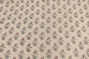 Coastal Tulip   Linen Home Decors,Floral Hand Block Printed Fabric   Indian Block Print, Block Print Upholstery, Block Print Pillow Cover