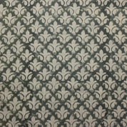 Block Print Linen Fabric, Rajputana Jali  Dark Grey Floral Block Print  On Thick Linen Fabrics, By The Yard, Homedecors, Boho Curtains, Sewingupholstery