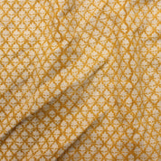Block Print Linen Fabric, Pinkcity Jaal  Flower  Natural Colors Block Printing Art Linen Fabric, 100% Flax Linen, Upholstery Fabric By The Yard,