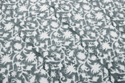 Block Print Linen Fabric, Zelly Fish  Floral Linen Fabric, Block Print Fabric, Flower Printed Fabric By The Yard, Block Pillow Covers, Heavy Linen Upholstery