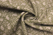 Block Print Linen Fabric, Kerry Jaal  Heavy Linen Fabric Indian Hand Block Print Fabric Pillowcases Thick Linen Upholstery Block Printing Art Table Cover,Curtain