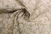 Gaia  Handmade Block Print Fabric, Heavy Upholstery Linen, Designer Pillow Fabric, Floral Print Fabric, Home & Farmhouse Decors