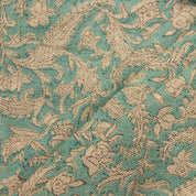 Blackforest Block Printed Linen Fabric, Block Print Upholstery Fabric, Indian Block Print, Block Printed Cushion Covers