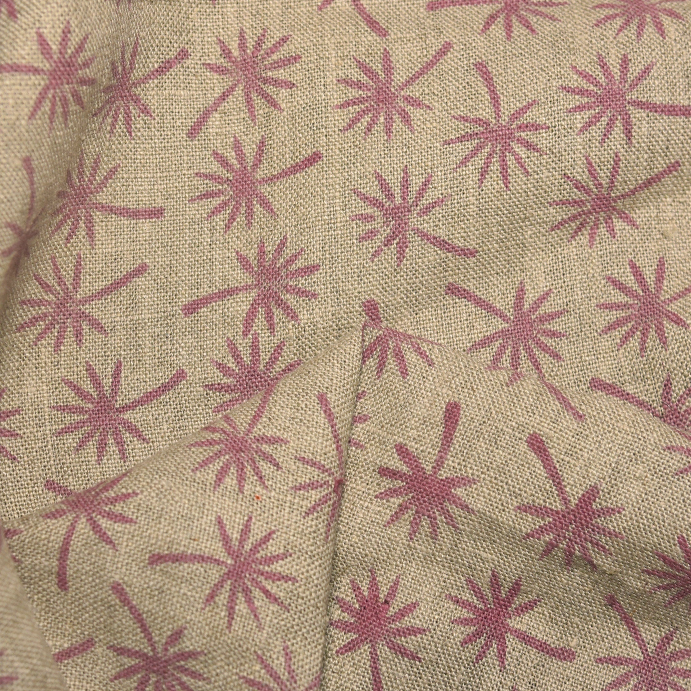 Coconut Tree  Handloom Linen Fabric Linen Fabric Flower Colour Upholstery Fabric, Pillow Cover,Thick Linen Fabric Natural Colour