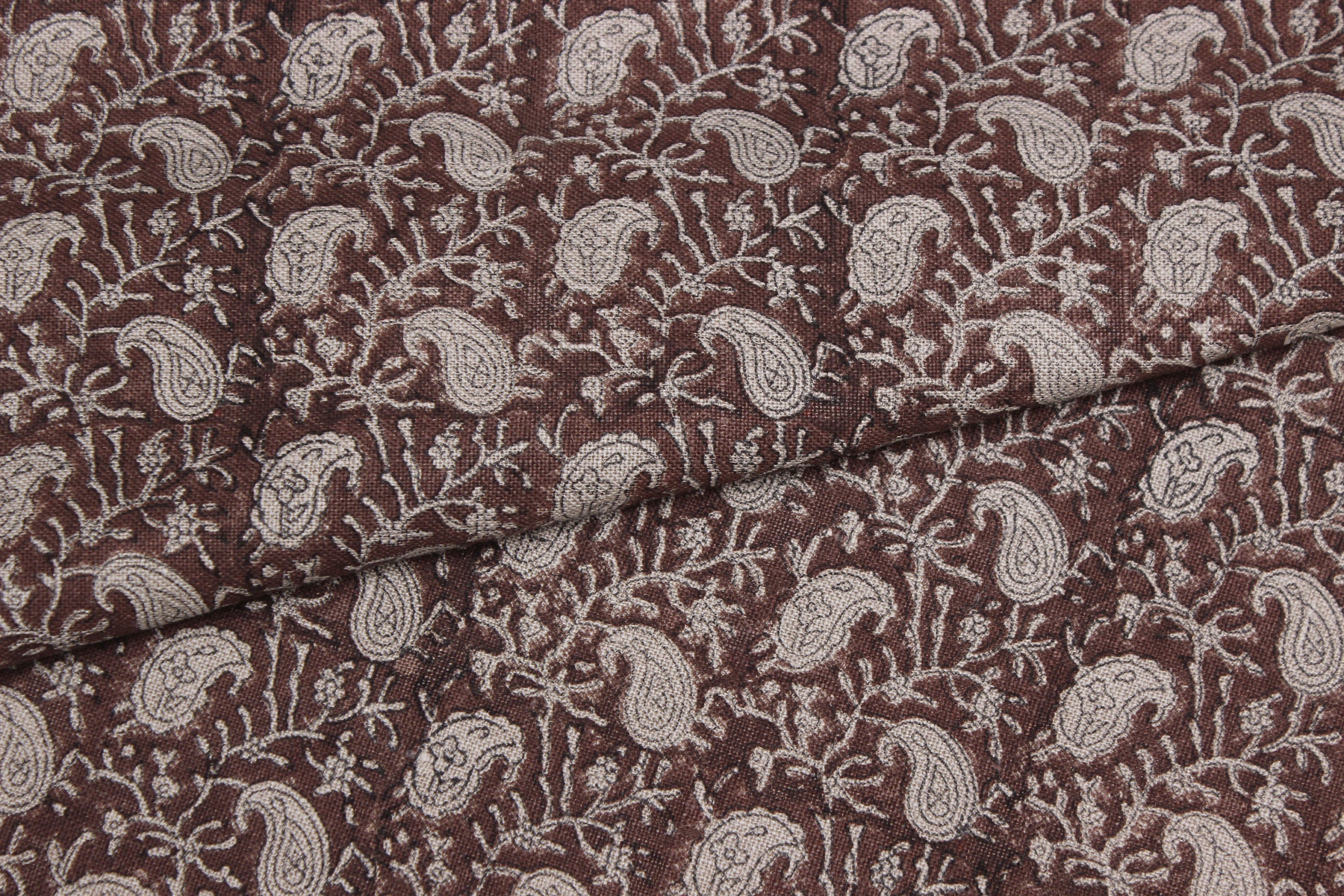 Block Print Linen Fabric, Keri Jaal   Block Print  Handloom Linen,By Yard Linen Fabric, Block Print Fabric, Fabric From India, Homedecors, Upholsteryfurnishing