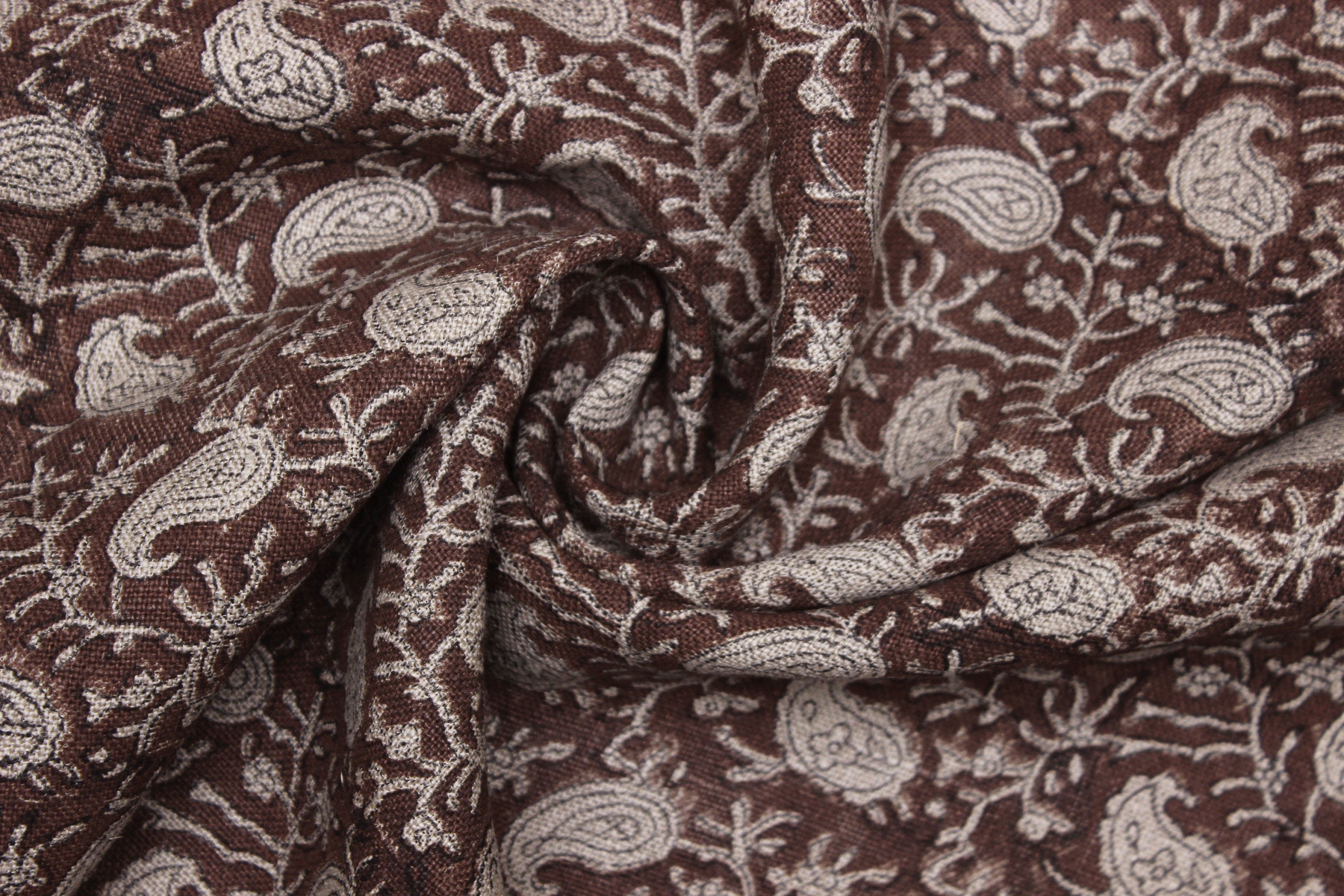 Block Print Linen Fabric, Keri Jaal   Block Print  Handloom Linen,By Yard Linen Fabric, Block Print Fabric, Fabric From India, Homedecors, Upholsteryfurnishing