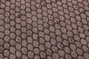 Block Print Linen Fabric, Sangmarmar Jaal  Traditional Block Print Fabric, Brown Hand Printed Fabric, Linen Fabric, Indian Fabric, Cushion Pillow Fabric