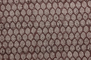 Block Print Linen Fabric, Sangmarmar Jaal  Traditional Block Print Fabric, Brown Hand Printed Fabric, Linen Fabric, Indian Fabric, Cushion Pillow Fabric
