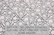 Floral Galaxy  Designer Fabric, Linen White Fabric, Block Print Fabric, Fabric By The Yard, Pillow Cover Fabric, Fabric For Upholstery