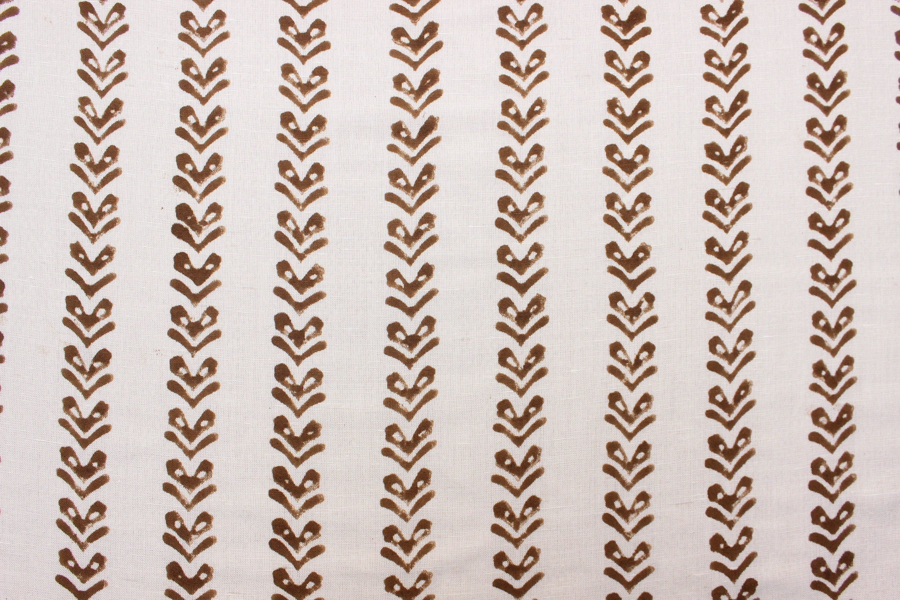 Block Print Linen Fabric, Tribal Arrow Linen Block Print  Handloom Linenauthentic Block Print Linen Fabrics  Fabric By The Yard, Also Available On Cotton Fabrics 