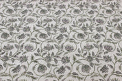 Block Print Linen Fabric, Kurukshetra  Hand Blocked Linen Fabric,Indian Block Print Heavy Natural Fabrics For Pillow Cases, Handloom Upholstery Fabric