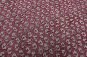 Block Print Linen Fabric, Superstar Pink Popular Floral Hand Block Print Fabric  Thick Linen 58"Inch Wide Heavy Weight 300 Gsm, Upholstery,Indian Art Print Fabric