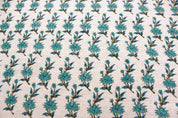 Block Print Linen Fabric, Turquoise And Skyblue Block Print Fabric Linen  Upholstery, Craft Fabric, Indian Fabric, Printed Linen, Fabric By The Yard, Cushion/Shams