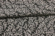 Block Print Linen Fabric, Nidhi Van  Printed Black Fabric Block Print Linen, Indian Fabric, Fabric By The Yards